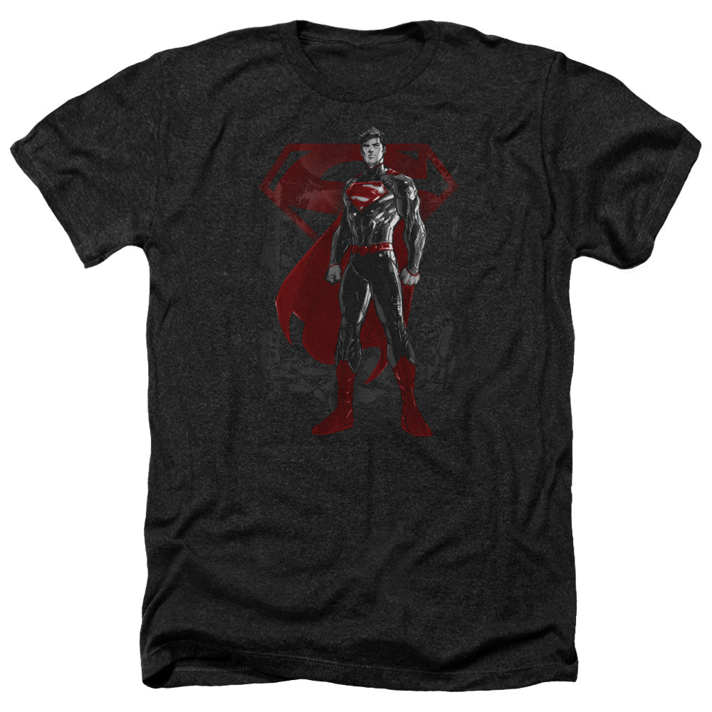 Superman - Aftermath - Adult Heather-black