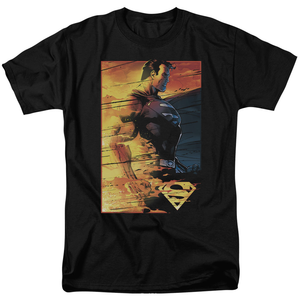 Superman - Fireproof - Short Sleeve Adult 18/1 - Black T-shirt