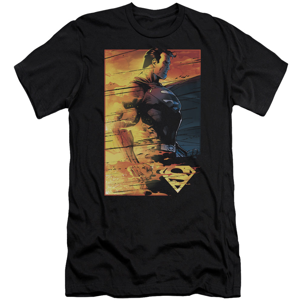 Superman - Fireproof-premuim Canvas Adult Slim Fit 30/1 - Black
