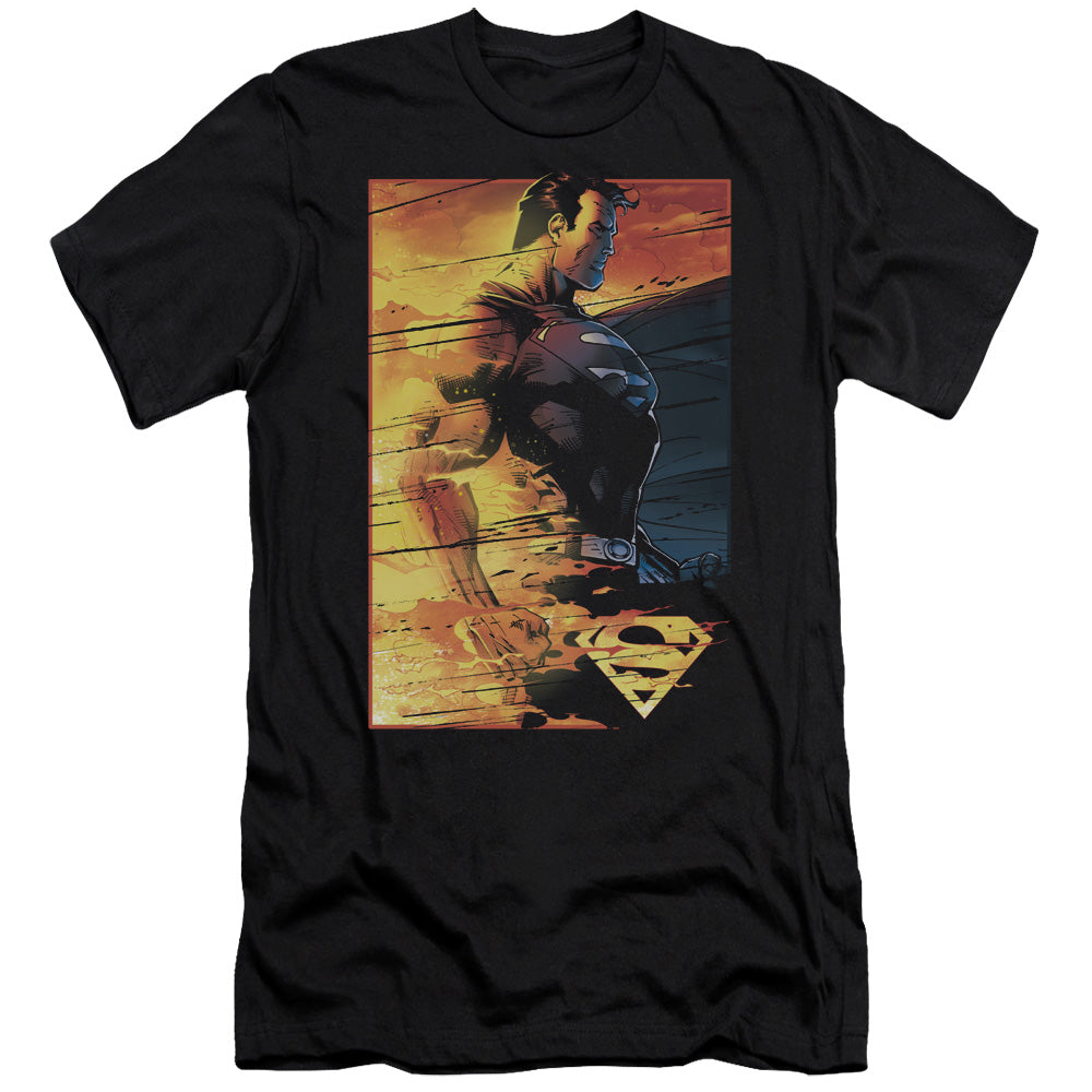 Superman - Fireproof - Short Sleeve Adult 30/1 - Black T-shirt