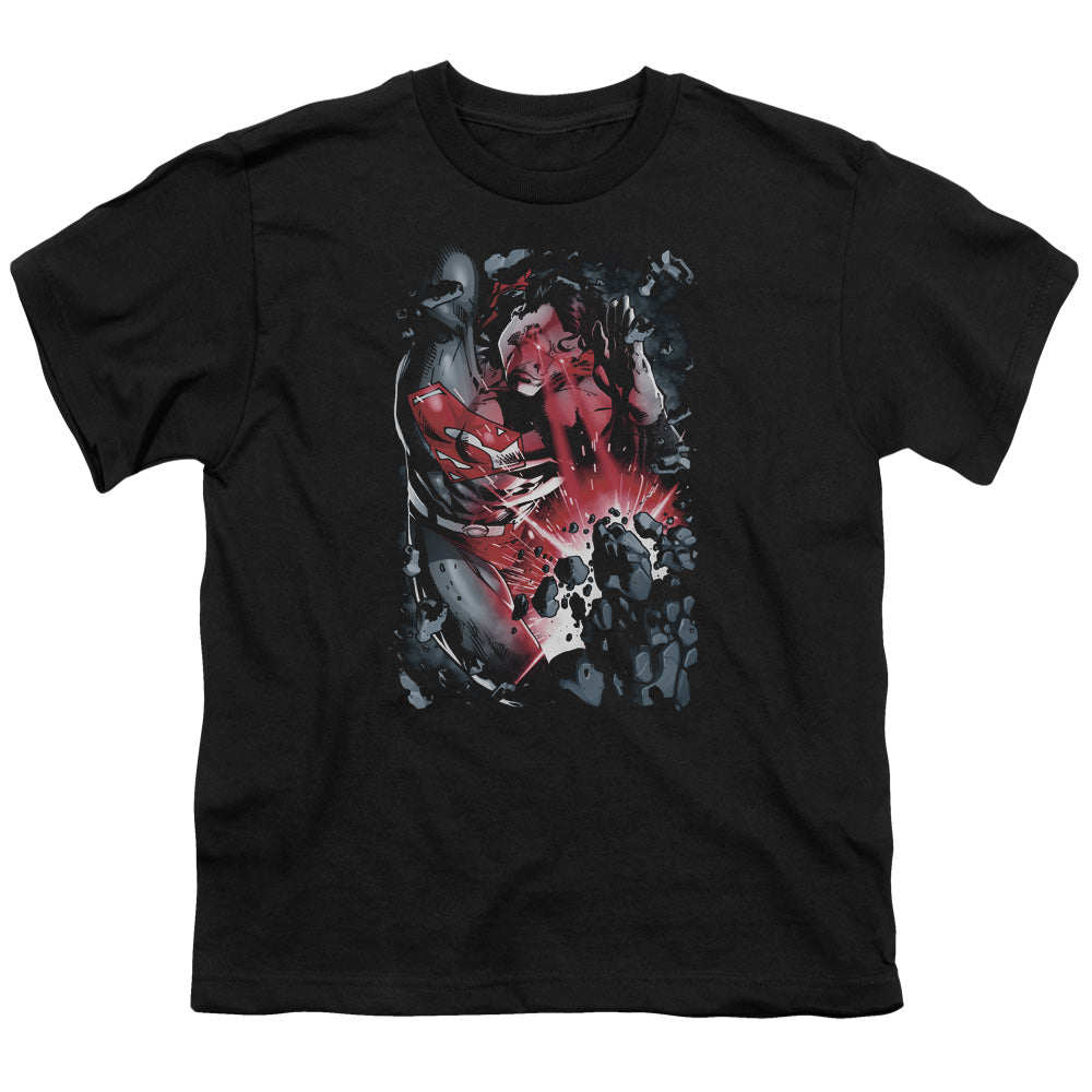 Superman - Heat Blast - Short Sleeve Youth 18/1 - Black T-shirt