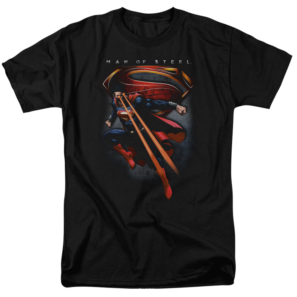 Man Of Steelong Sleeveymbolic Superman - S - S Adult 18/1 - Black T-shirt