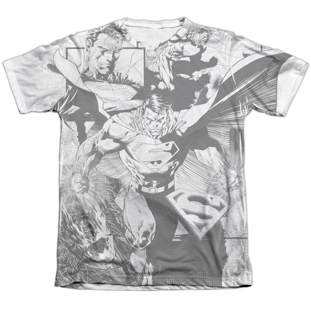 Superman - Power Within - Adult 65/35 Poly/cotton Short Sleeve Tee - White T-shirt