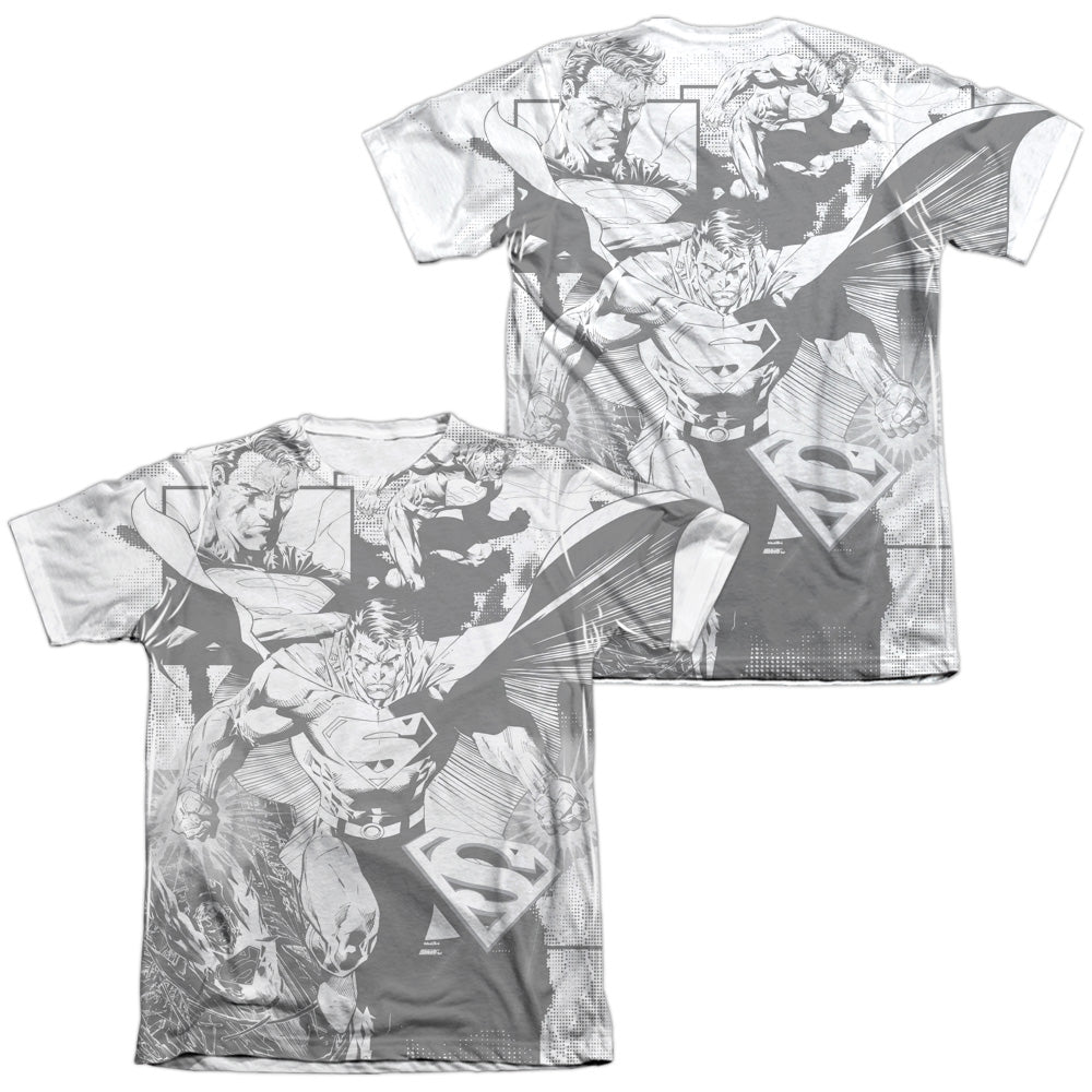 Superman - Power Within (Front/back Print) - Adult 65/35 Poly/cotton Short Sleeve Tee - White T-shirt