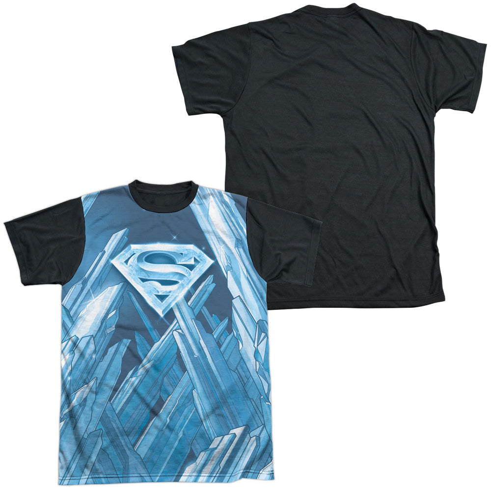 Superman - Solitude - Short Sleeve Adult White Front Black Back - White T-shirt