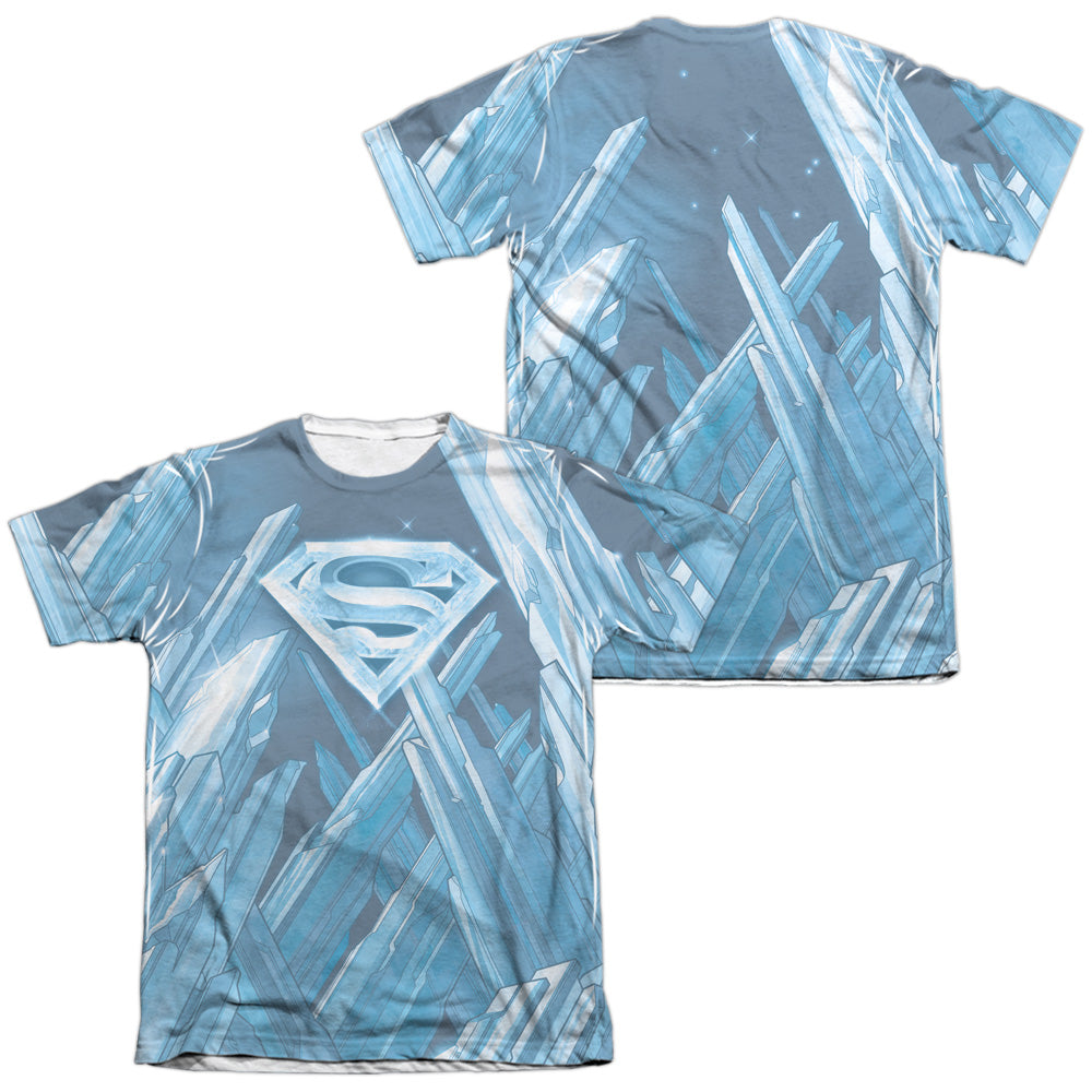 Superman - Solitude (Front/back Print) - Adult 65/35 Poly/cotton Short Sleeve Tee - White T-shirt