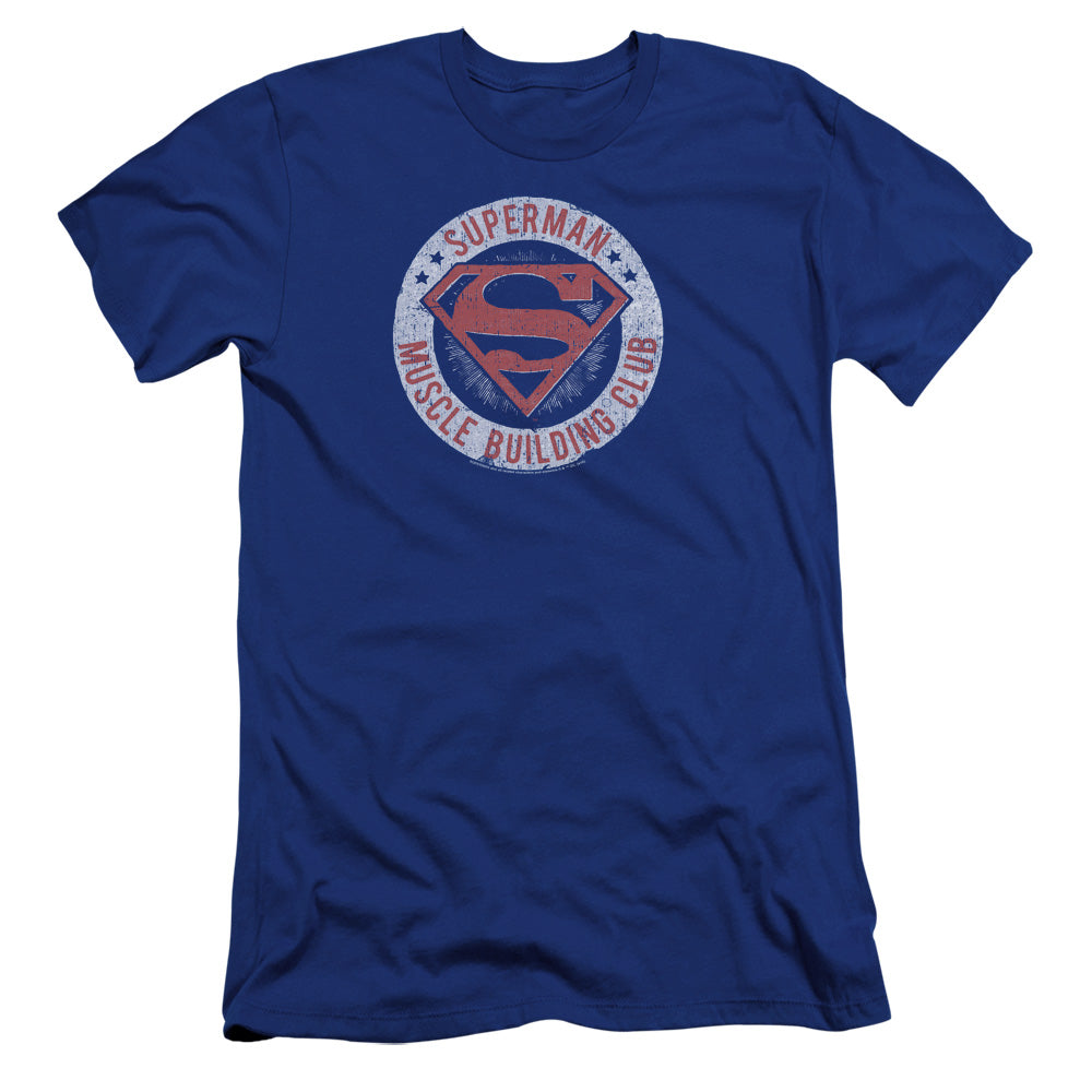 Superman - Muscle Club-premuim Canvas Adult Slim Fit 30/1 - Royal Blue