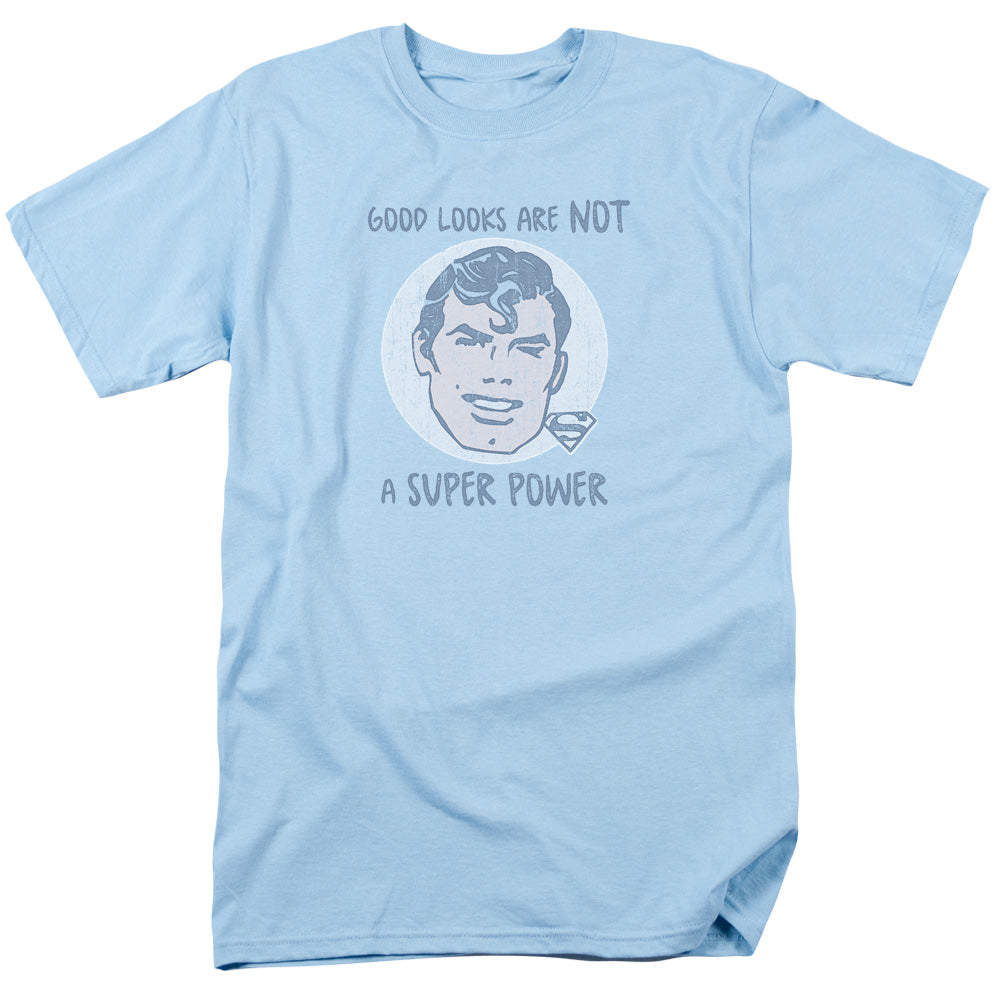 SUPERMAN GOOD LOOKS - S/S ADULT 18/1 - LIGHT BLUE T-Shirt