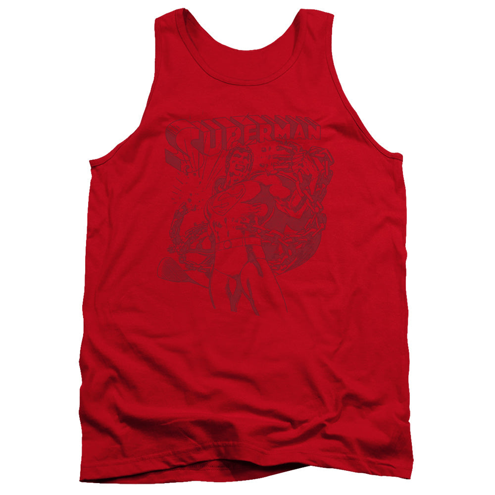 Superman - Code Red - Adult Tank - Red