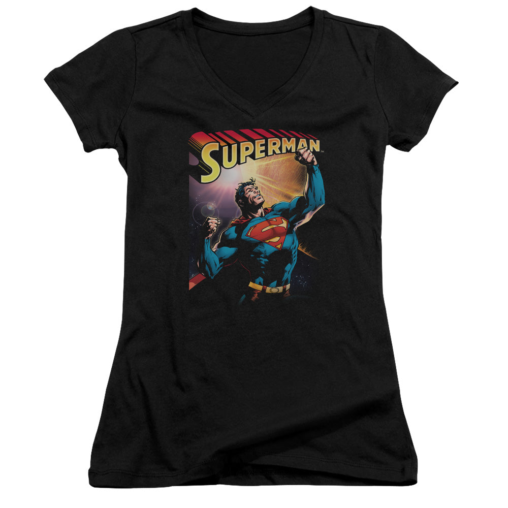 Superman - Victory - Junior V-neck - Black
