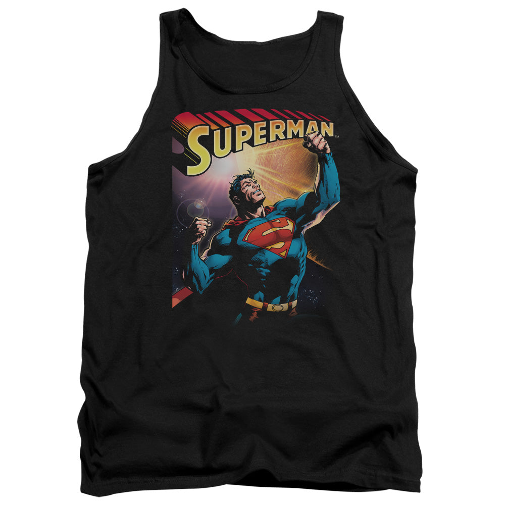 Superman - Victory - Adult Tank - Black