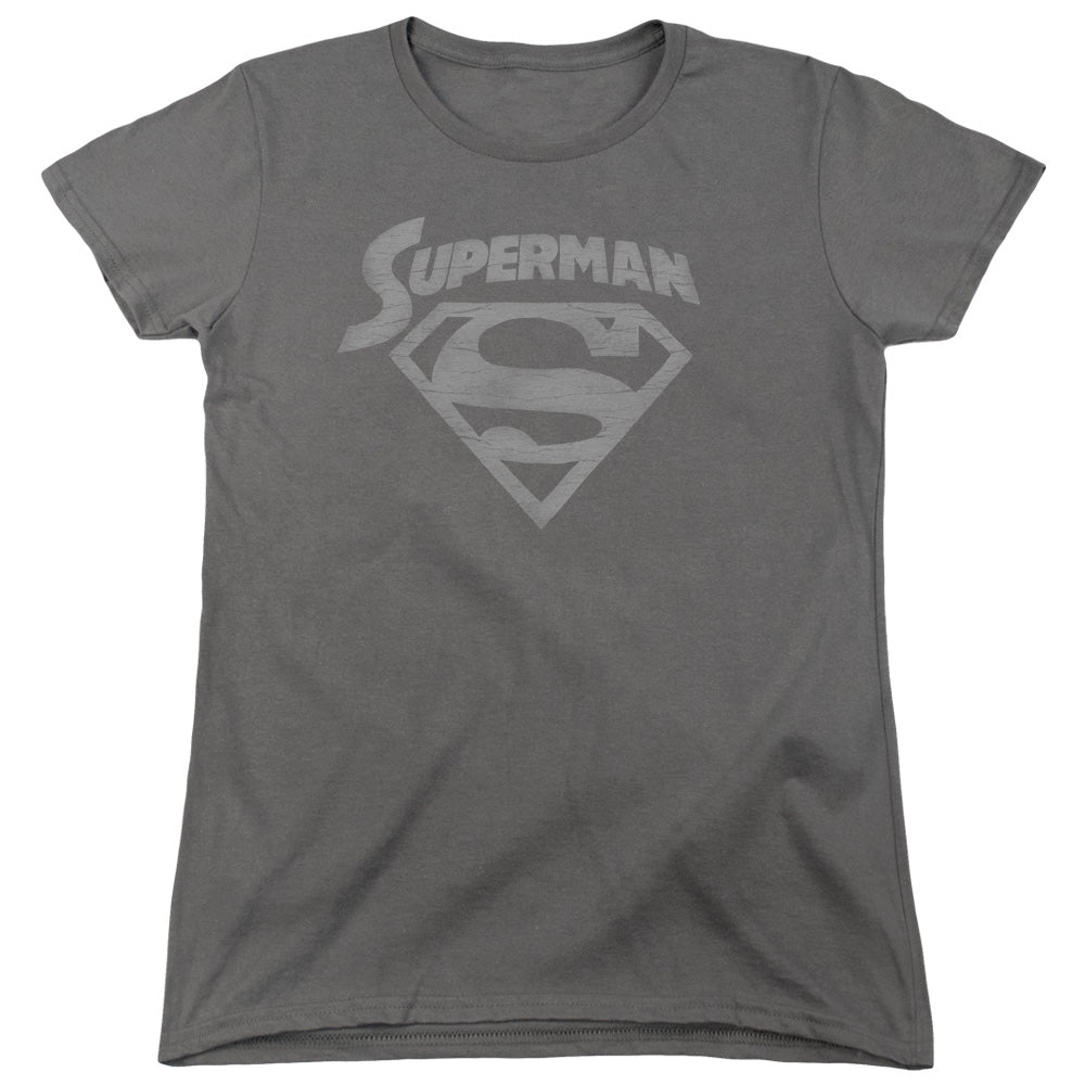 Superman - Super Arch - Short Sleeve Womens Tee - Charcoal T-shirt
