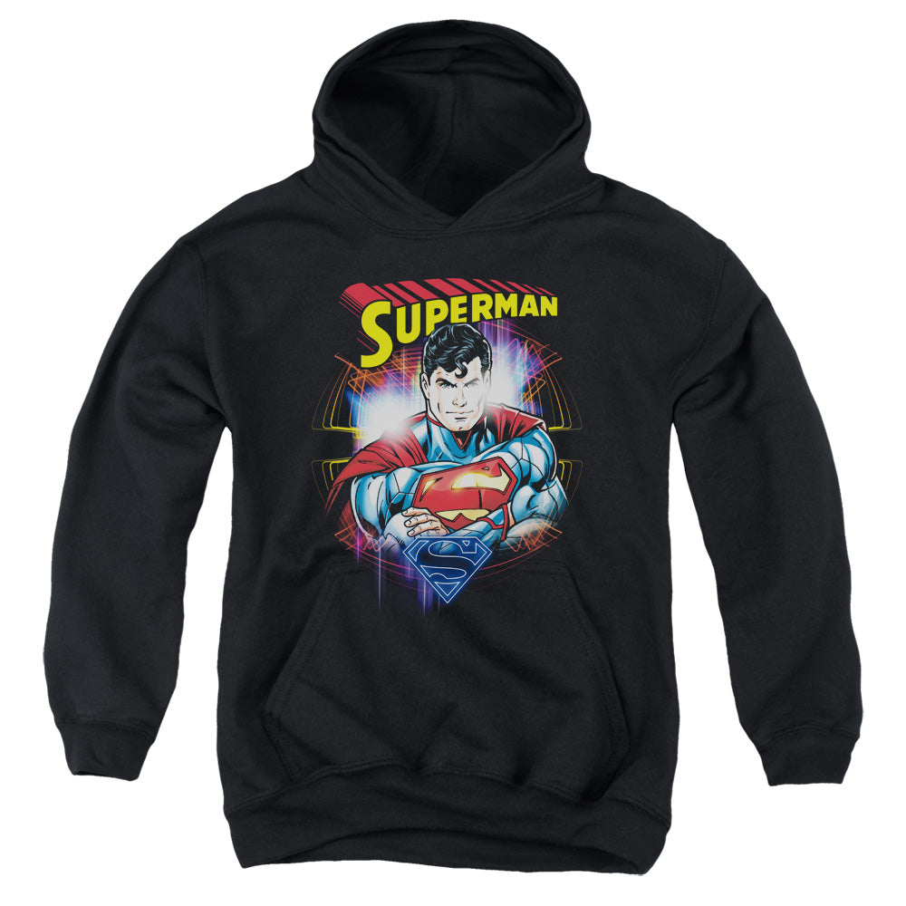 Superman - Glam - Youth Pull-over Hoodie - Black