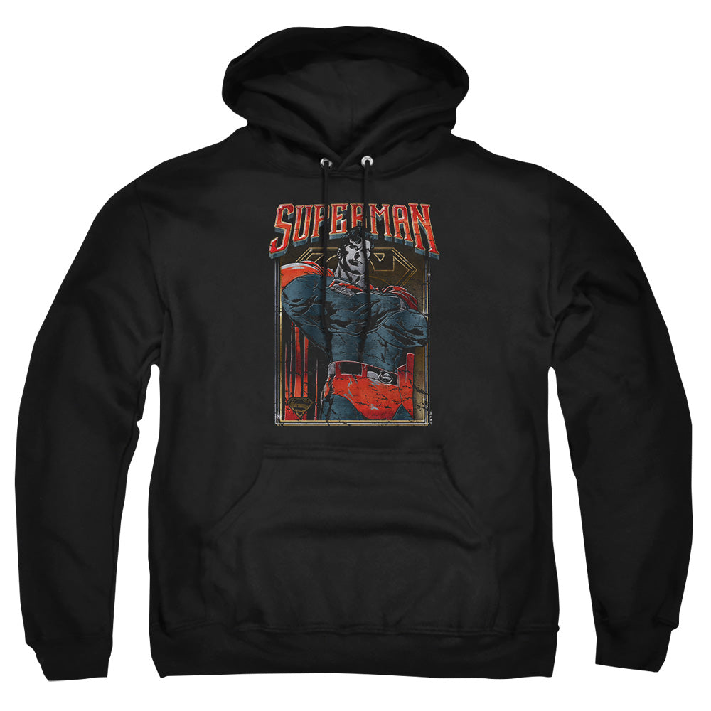 Superman - Head Bang - Adult Pull-over Hoodie - Black