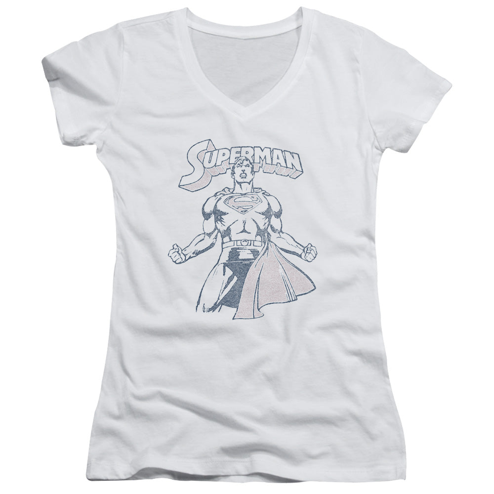 Superman - Get Some-junior V-neck - White