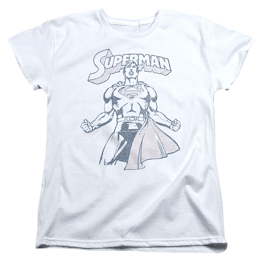 Superman - Get Some - Short Sleeve Womens Tee - White T-shirt