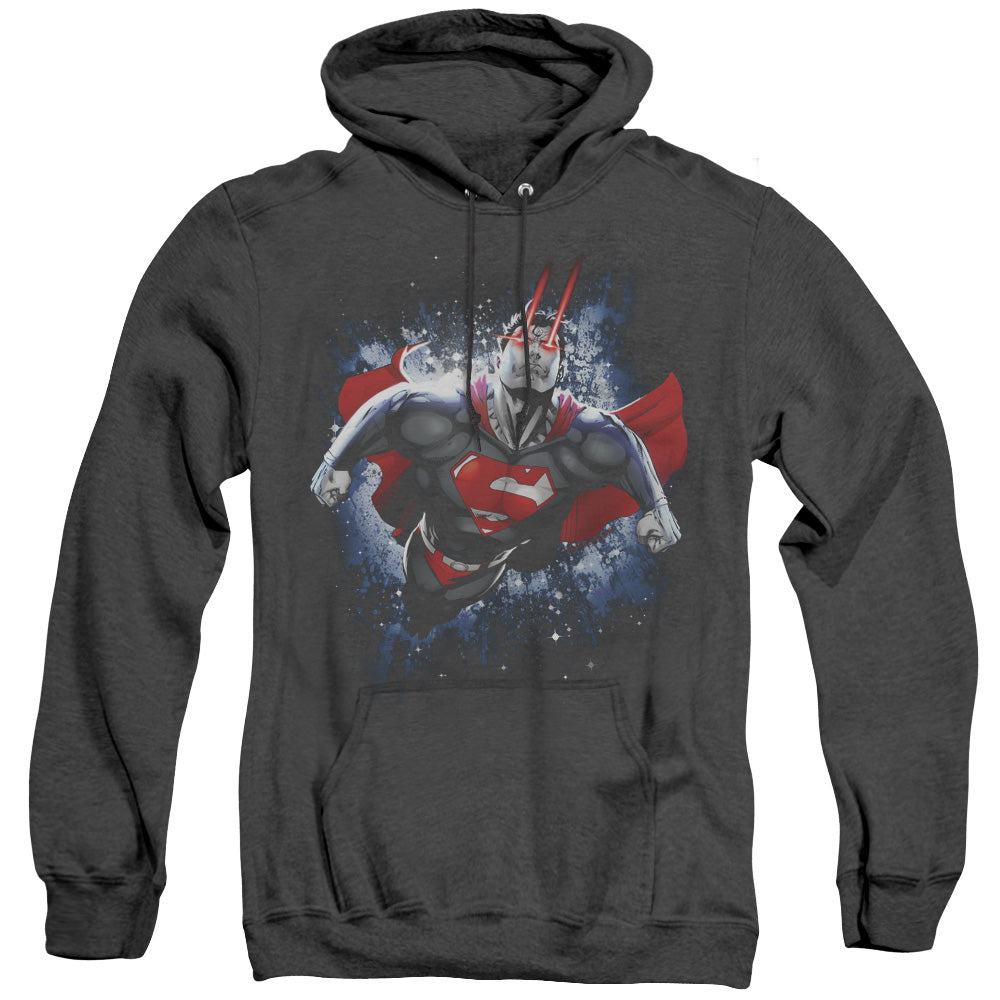 Superman - Stardust - Adult Heather Hoodie - Black