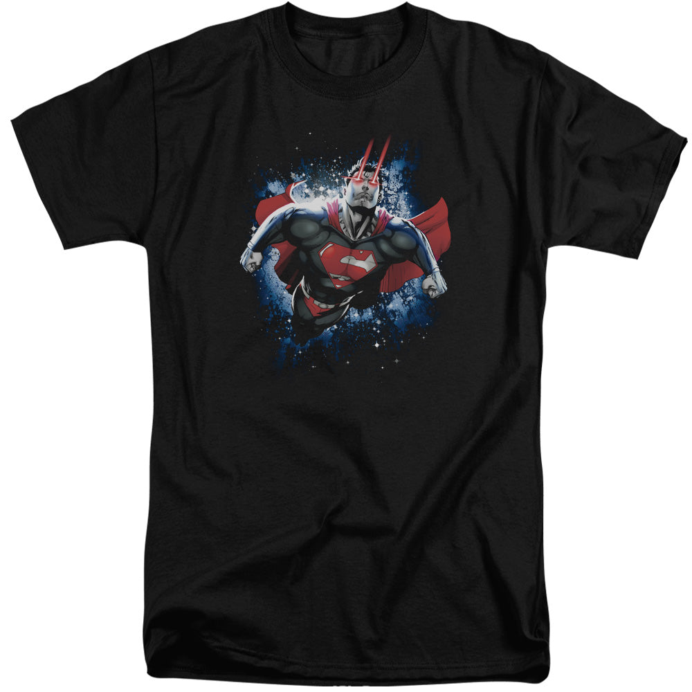 Superman - Stardust - Short Sleeve Adult Tall - Black T-shirt