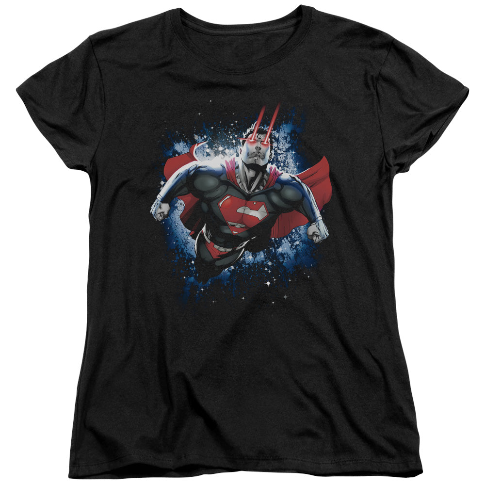 Superman - Stardust - Short Sleeve Womens Tee - Black T-shirt