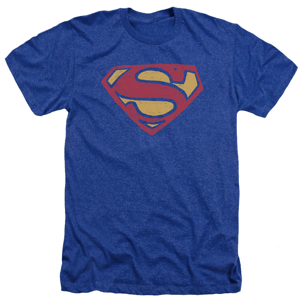 Superman - Super Rough - Adult Heather - Royal Blue
