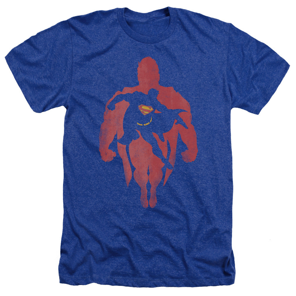 Superman - Super Knockout - Adult Heather - Royal Blue