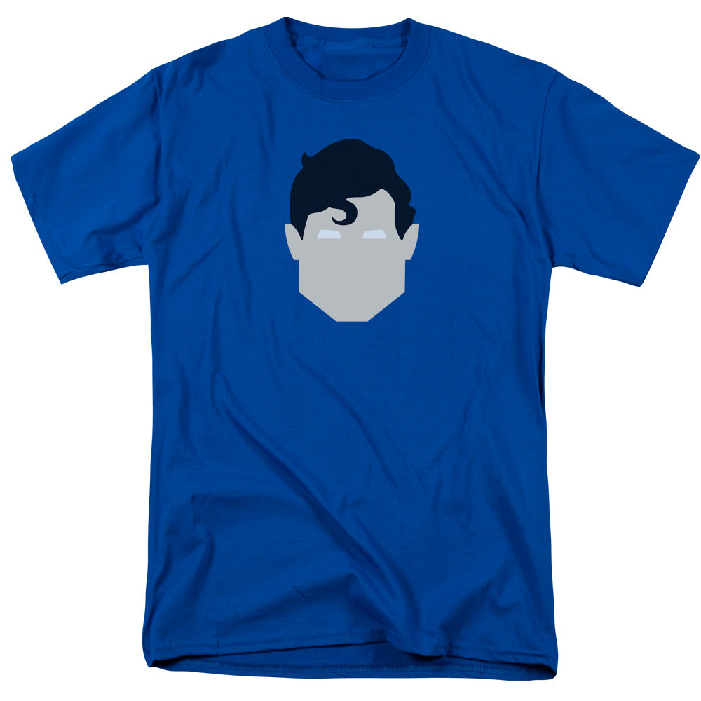 Superman - Supes Head - Short Sleeve Adult 18/1 - Royal Blue T-shirt