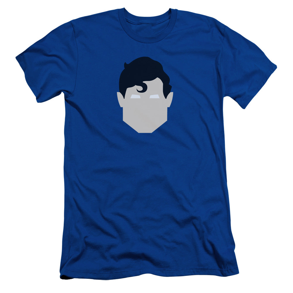 Superman - Supes Head - Short Sleeve Adult 30/1 - Royal Blue T-shirt