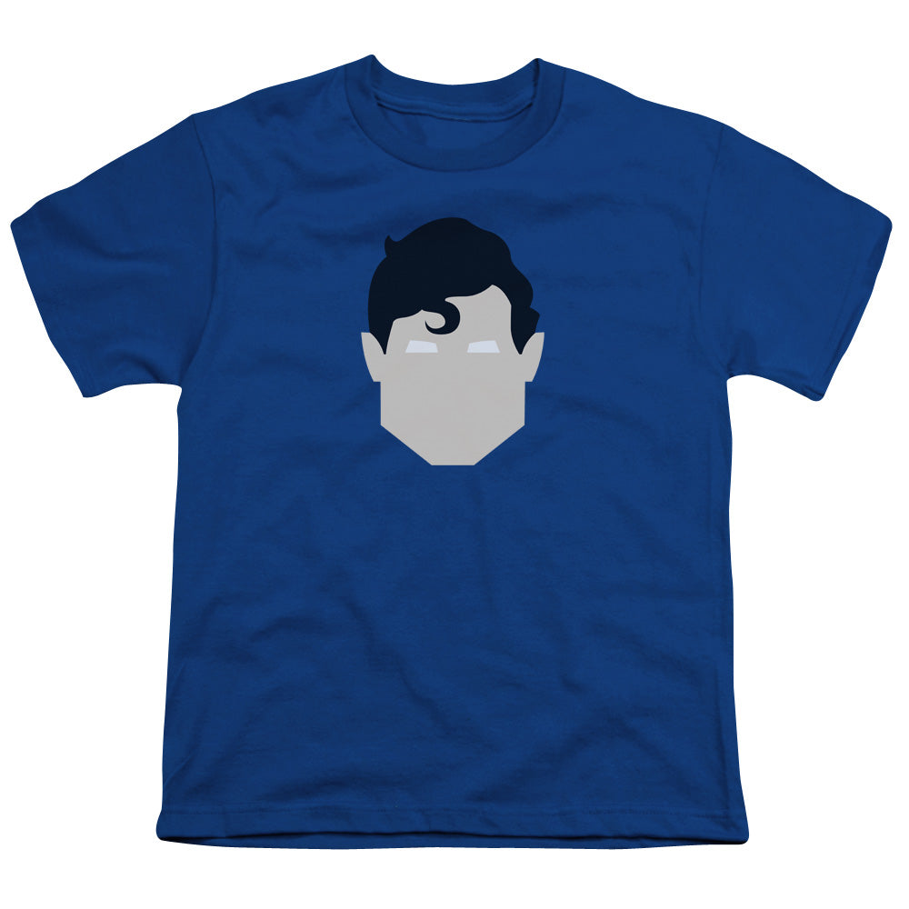 Superman - Supes Head - Short Sleeve Youth 18/1 - Royal Blue T-shirt