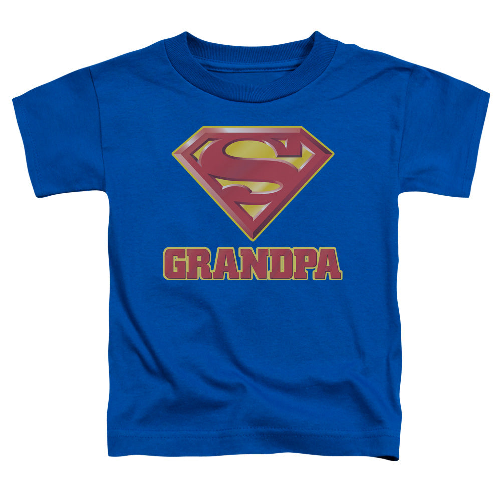 Superman - Super Grandpa - Short Sleeve Toddler Tee - Royal Blue T-shirt