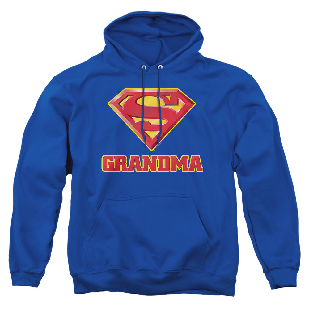 Superman - Super Grandma - Adult Pull-over Hoodie - Royal Blue
