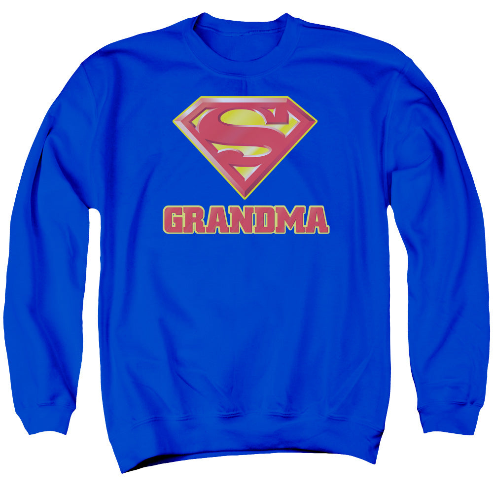 Superman - Super Grandma - Adult Crewneck Sweatshirt - Royal Blue