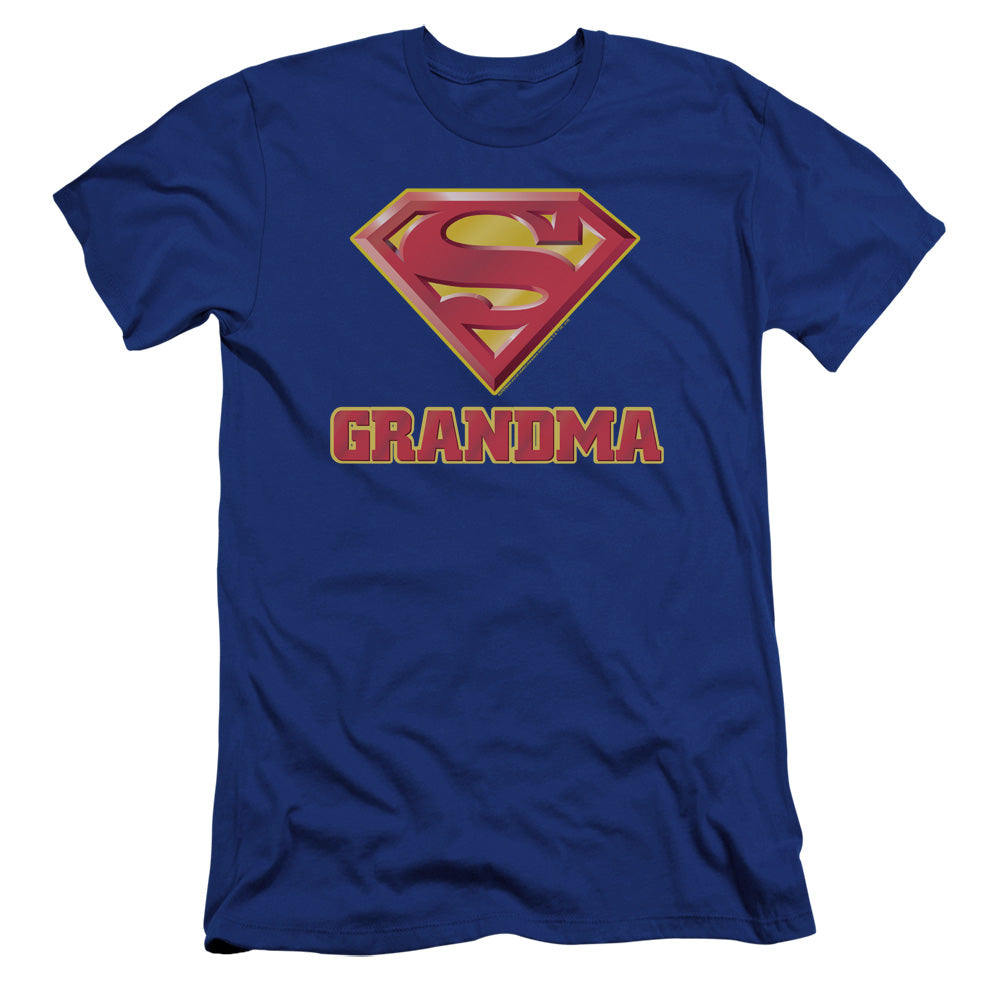 Superman - Super Grandma-premuim Canvas Adult Slim Fit 30/1 - Royal Blue