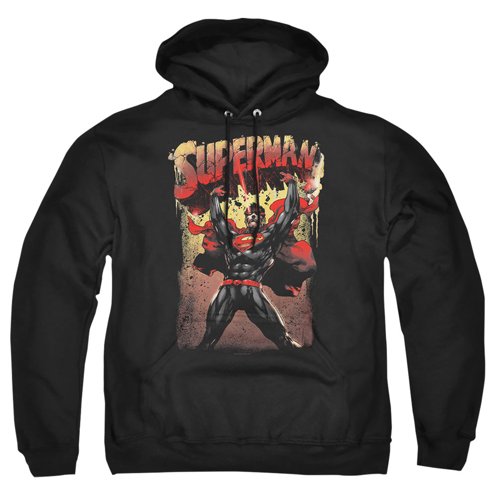 Superman - Lift Up - Adult Pull-over Hoodie - Black
