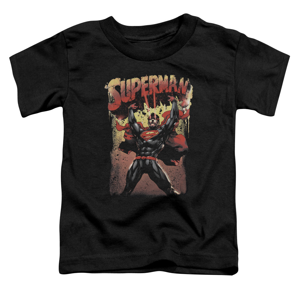 Superman - Lift Up - Short Sleeve Toddler Tee - Black T-shirt