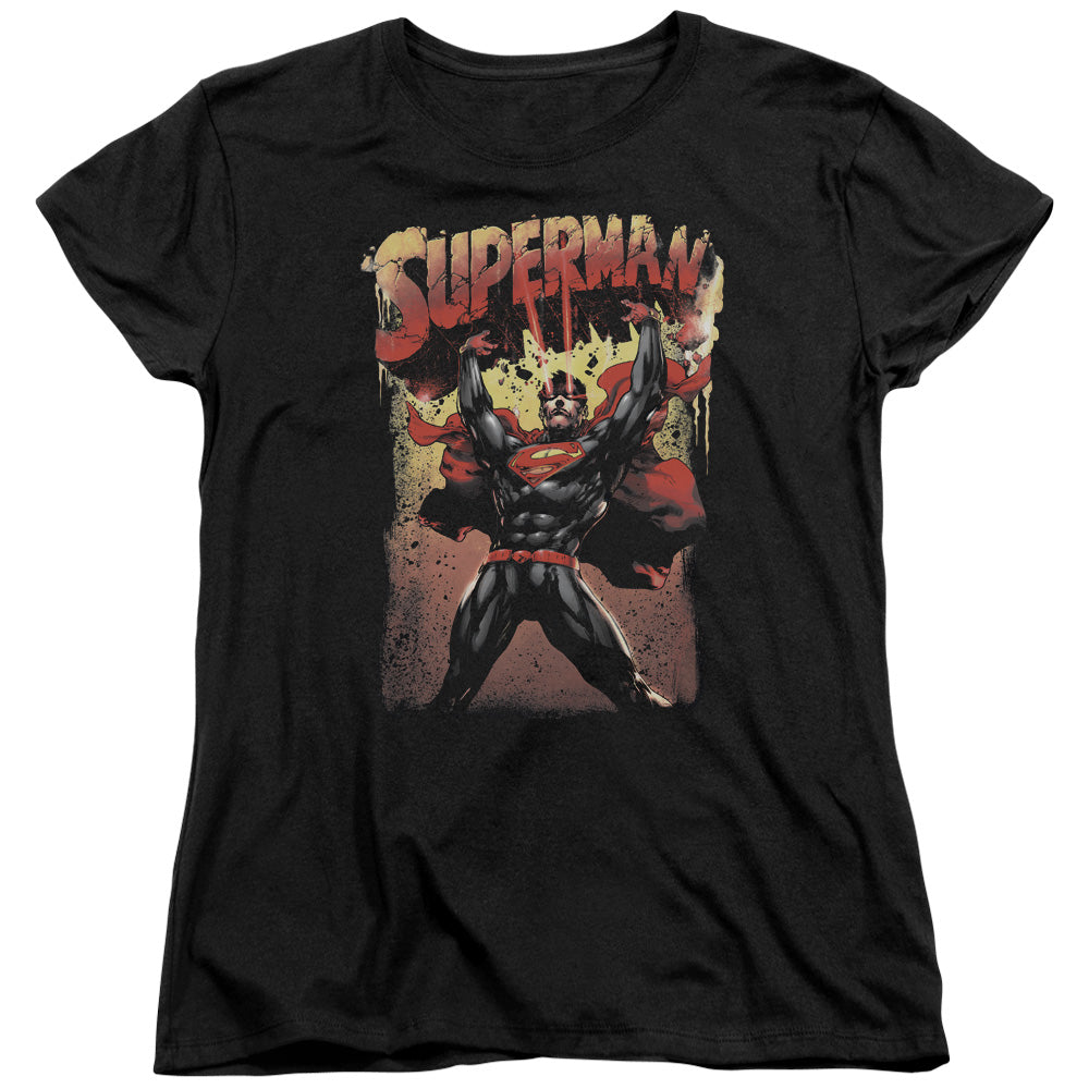 Superman - Lift Up - Short Sleeve Womens Tee - Black T-shirt