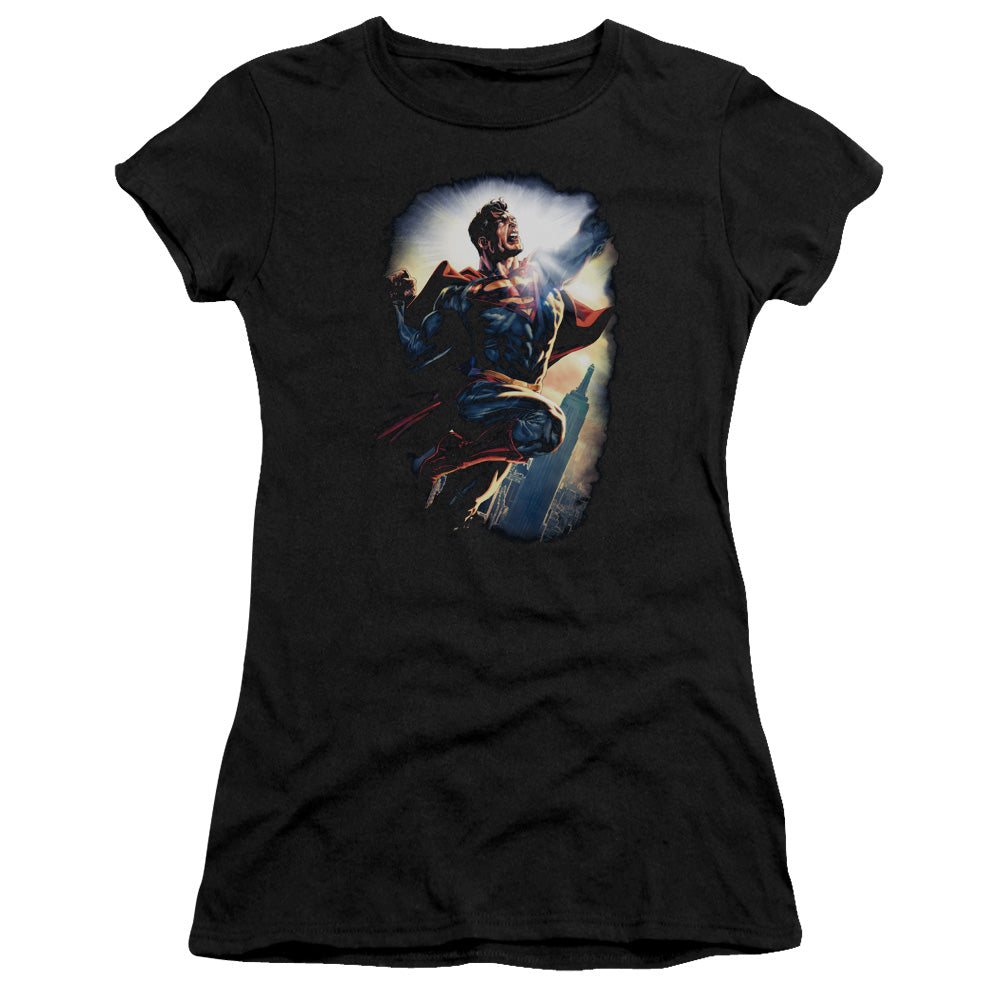 Superman - Ck Superstar - Short Sleeve Junior Sheer - Black T-shirt