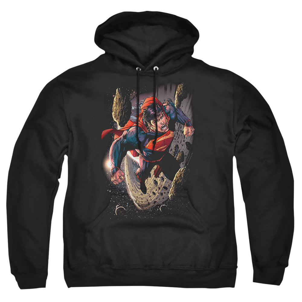 Superman - Orbit - Adult Pull-over Hoodie - Black