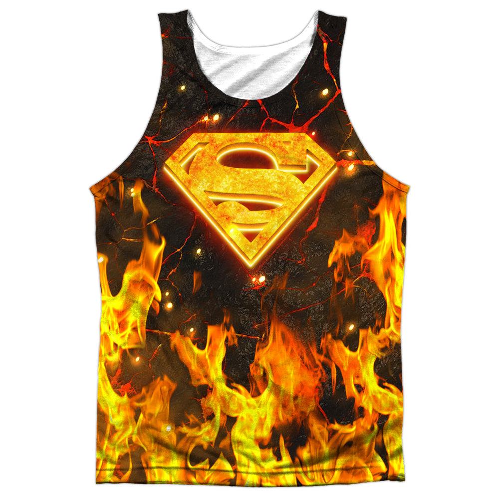 Superman Fire Logo-adult 100% Poly