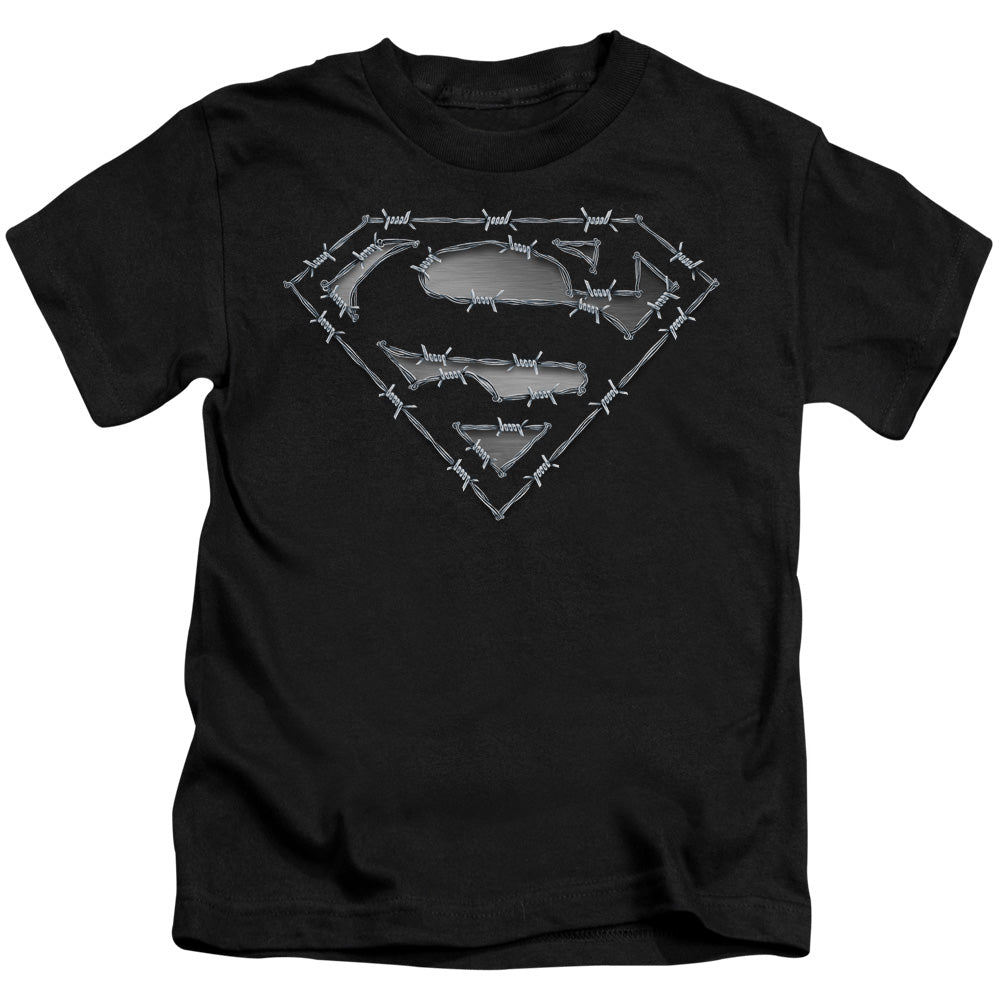 SUPERMAN BARBED WIRE - S/S JUVENILE 18/1 - BLACK - T-Shirt