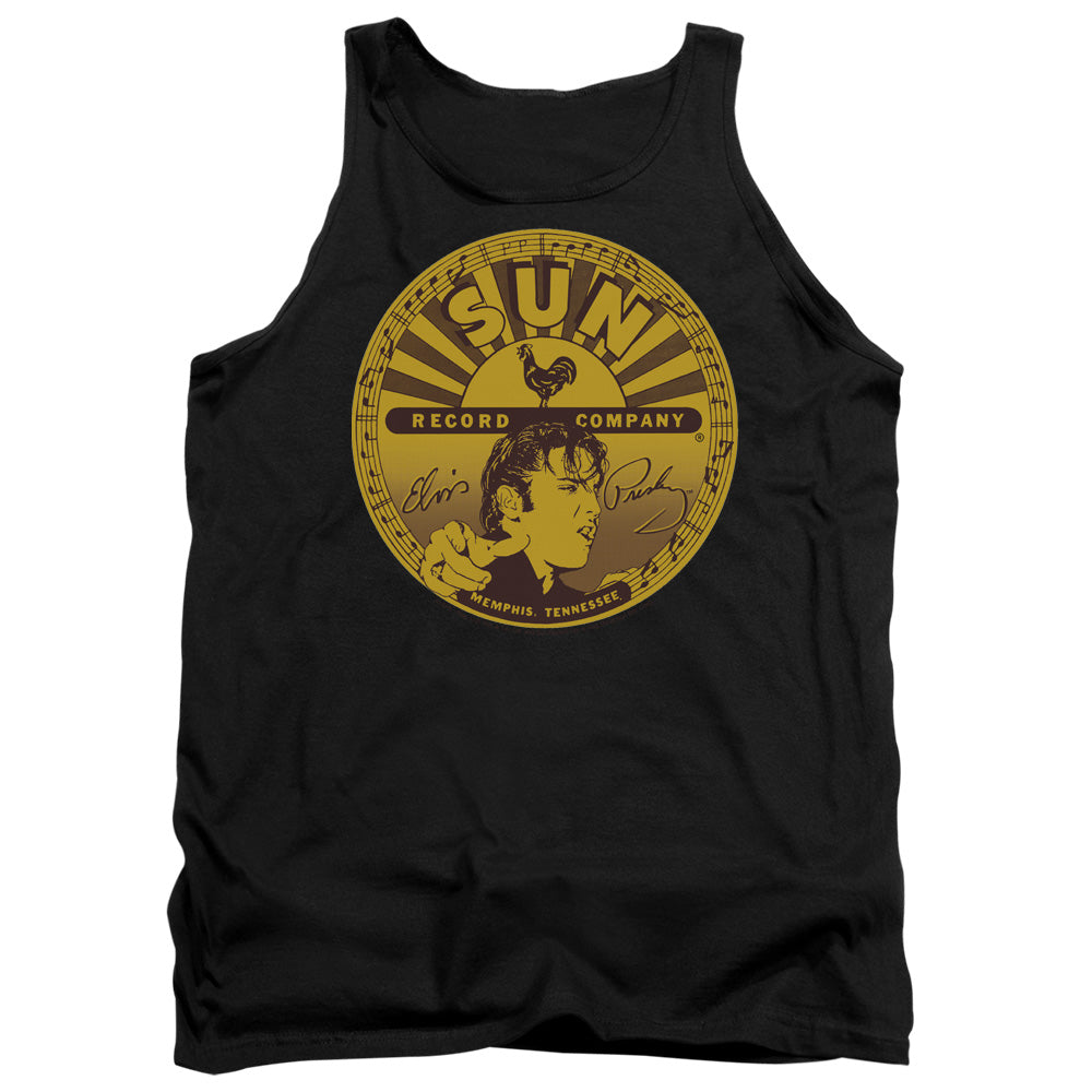 Sun - Elvis Full Sun Label - Adult Tank - Black