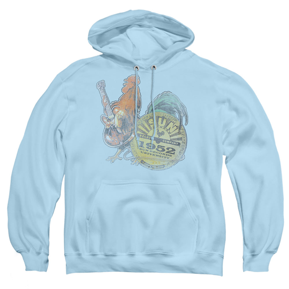 Sun - Rockin Rooster - Adult Pull-over Hoodie - Light Blue