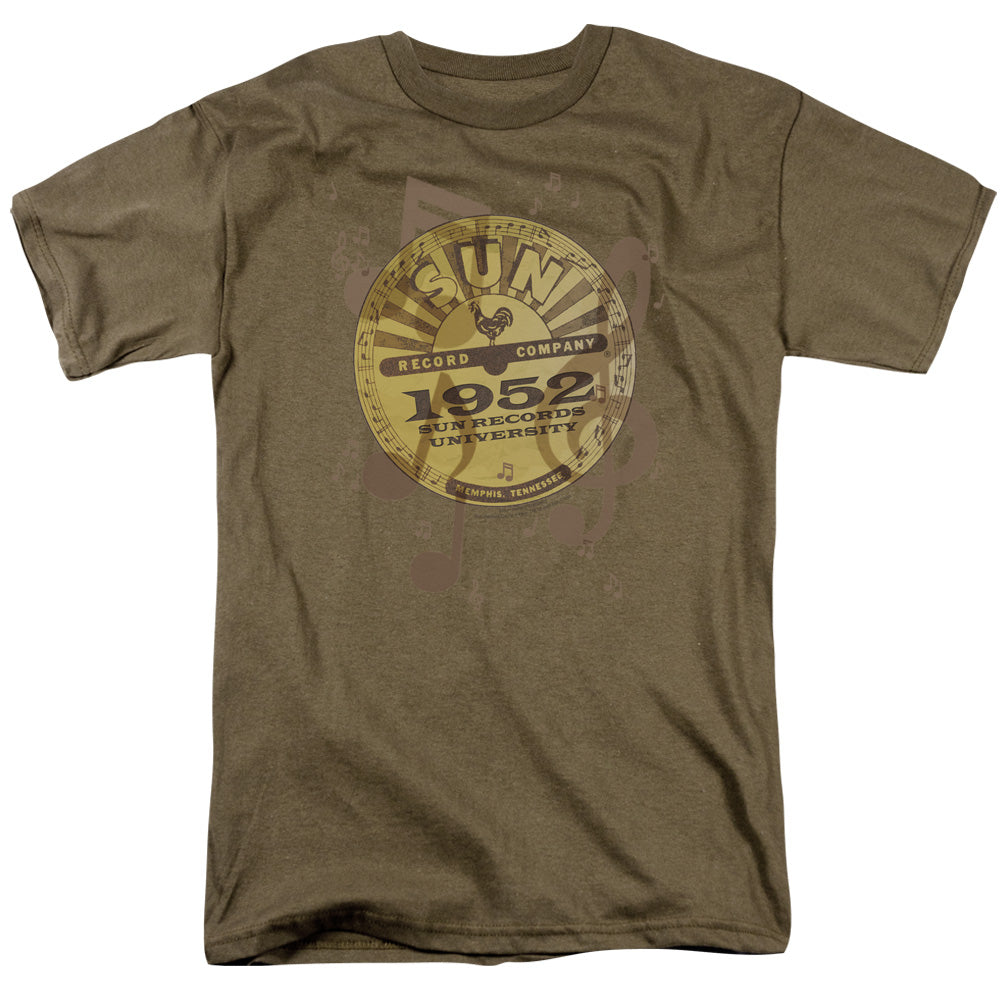 Sun - Logo Music - Short Sleeve Adult 18/1 - Safari Green T-shirt