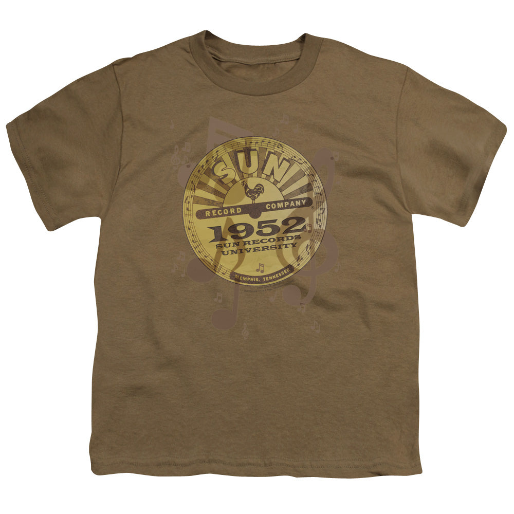 Sun - Logo Music - Short Sleeve Youth 18/1 - Safari Green T-shirt