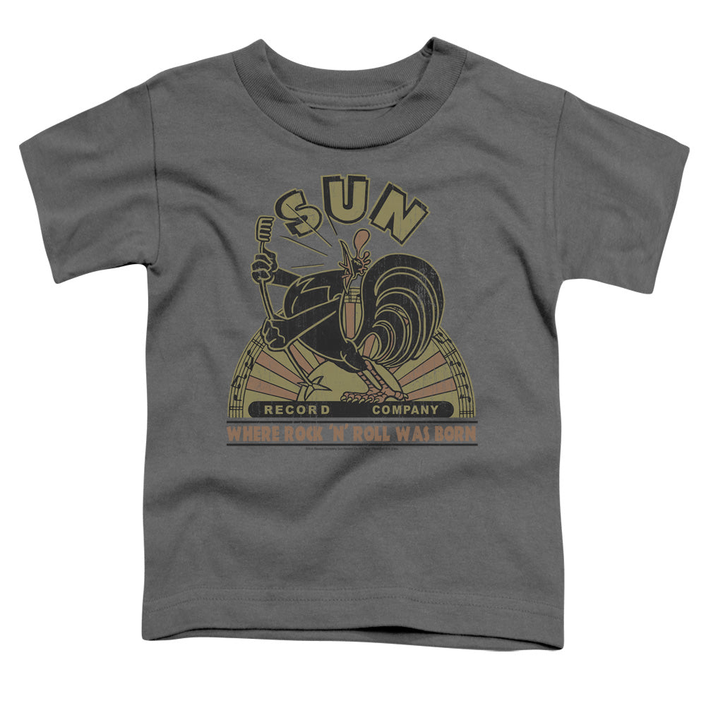 SUN SUN ROOSTER - S/S TODDLER TEE - CHARCOAL - T-Shirt