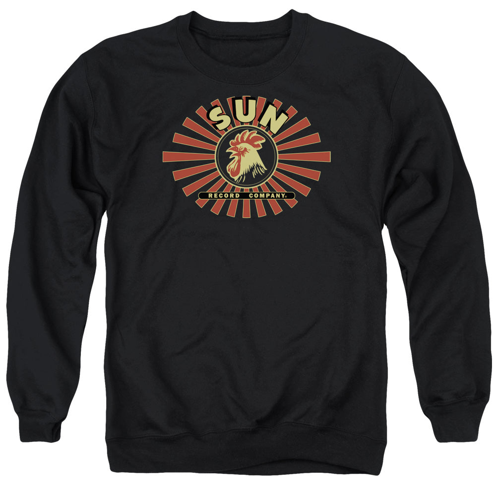 Sun - Sun Ray Rooster - Adult Crewneck Sweatshirt - Black