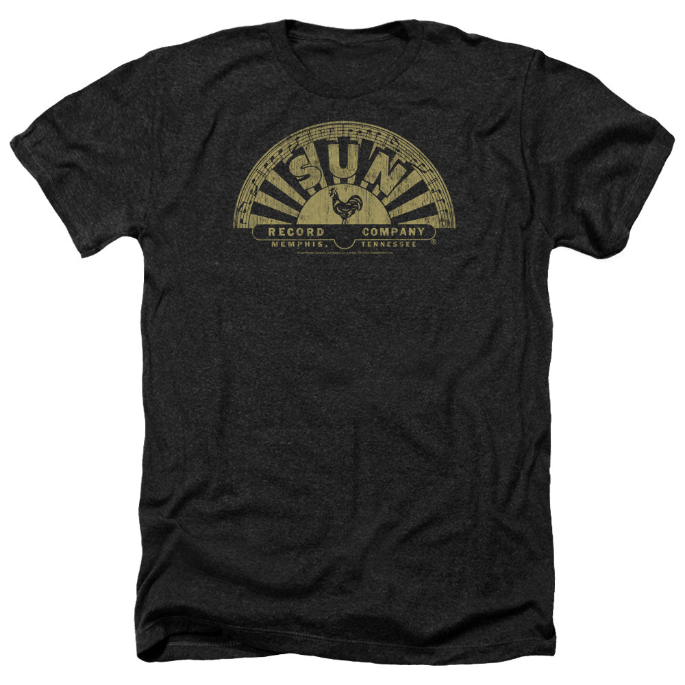Sun - Tattered Logo - Adult Heather-black