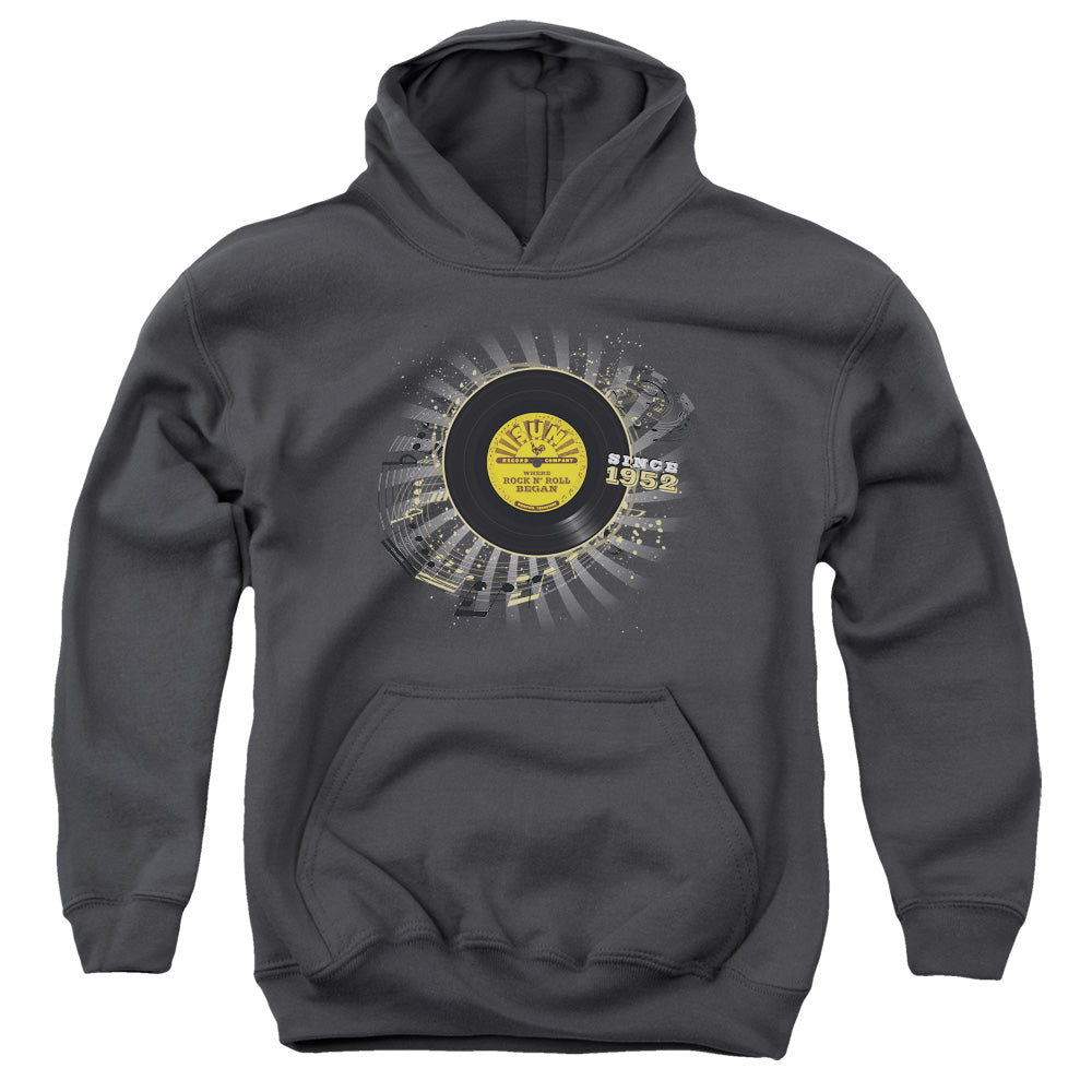 Sun Established-youth Pull-over Hoodie - Charcoal
