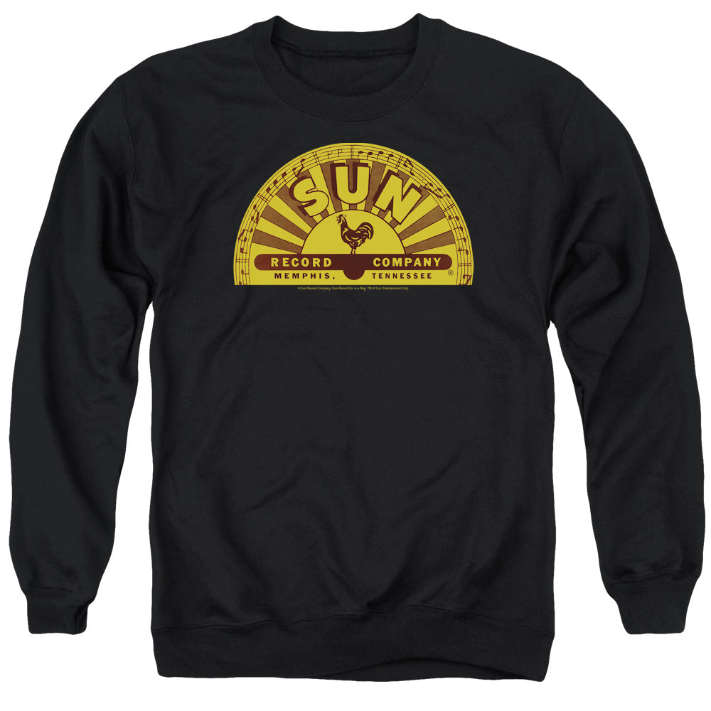 Sun - Traditional Logo - Adult Crewneck Sweatshirt - Black