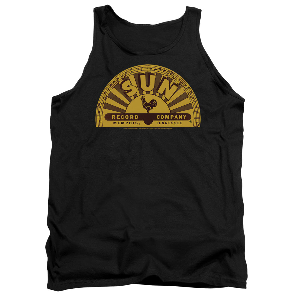 Sun - Traditional Logo - Adult Tank - Black