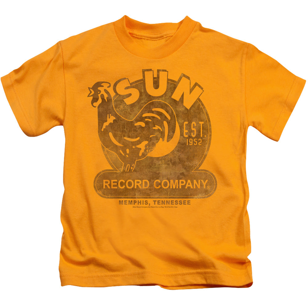 Sun - Sun Record - Short Sleeve Juvenile 18/1 - Gold T-shirt